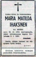 Ihaksinen Maria