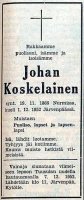 Koskelainen Johan 