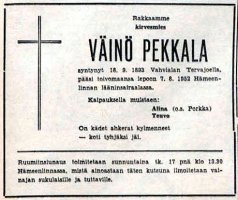 Pekkala Väinö