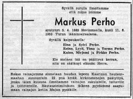 Perho Markus