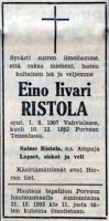 Ristola Eino