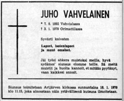 Vahvelainen Juho