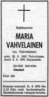 Vahvelainen Maria