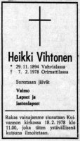 Vihtonen Heikki